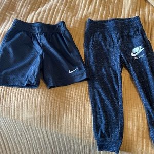 Nike size 2T lot of shorts and a pair of pants